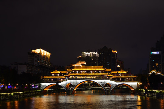 成都安顺廊桥夜景