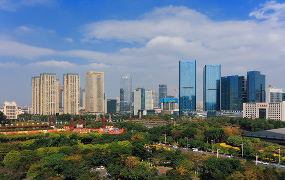 佛山南海桂城城市街景面貌