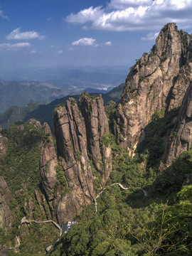 江西三清山山峰栈道