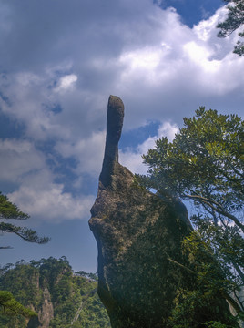 江西三清山仙人指道