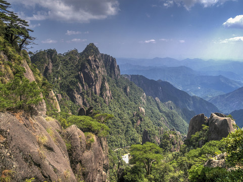 江西三清山群山山脉