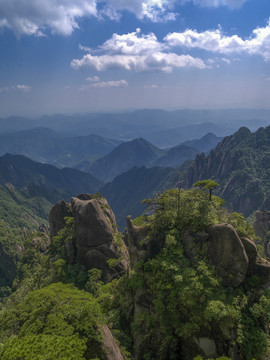 江西三清山西海岸山岩风光