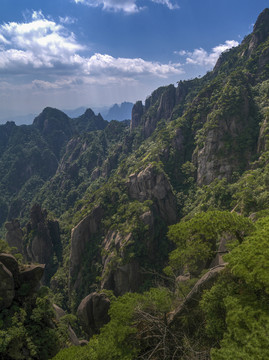 江西三清山西海岸山岩风光