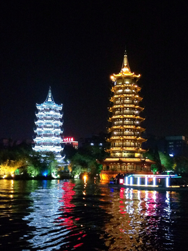 桂林两江四湖夜景