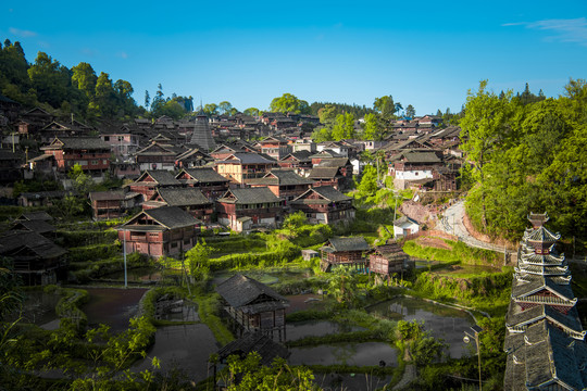 贵州加榜梯田加扭村