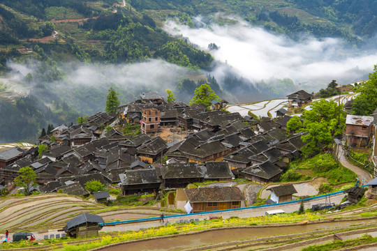 贵州加榜梯田加扭村