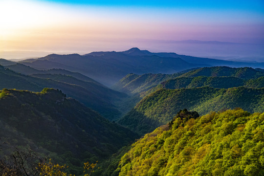 山西管头山日出