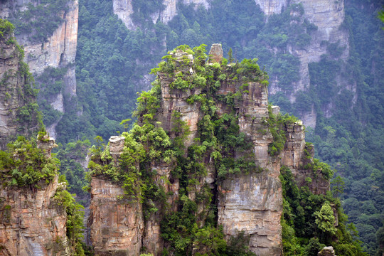 张家界的山峰