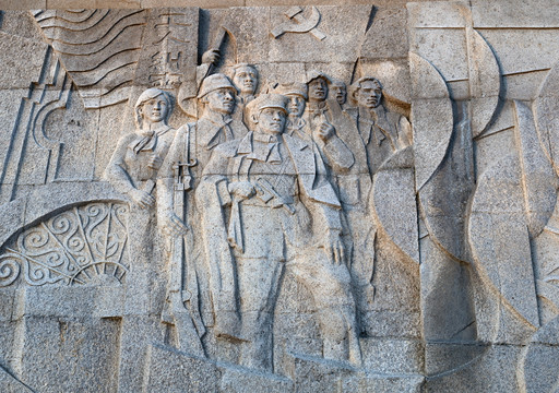 工人运动历史人物浮雕背景墙