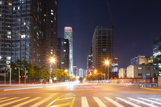 光华路夜景