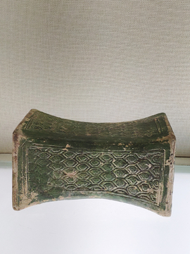 绿釉瓷枕定瓷定窑