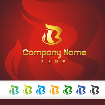 环保logo字母B标志