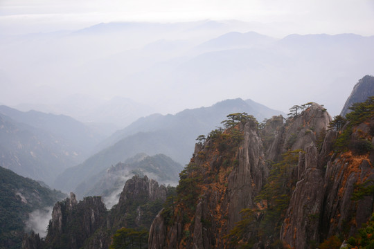 水墨黄山