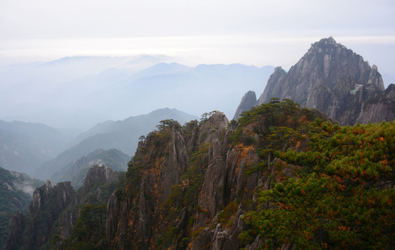 水墨黄山