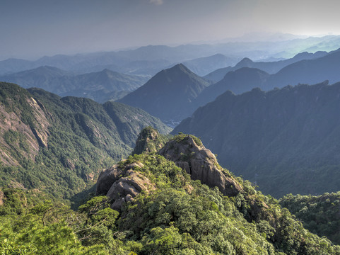 江西三清山崇山峻岭