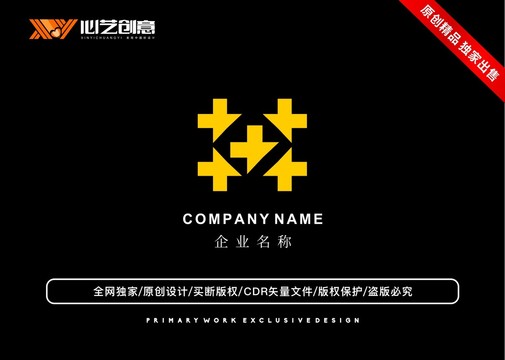 十字互聯(lián)網(wǎng)品牌圖形標(biāo)志logo