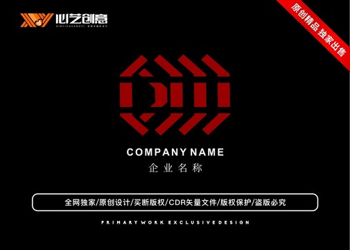 多边形图形创意企业标志logo