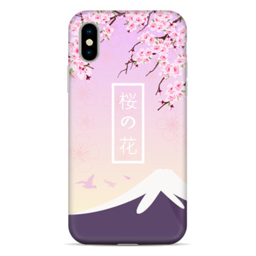 粉色樱花手机壳