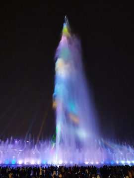 秋水广场音乐激光喷泉