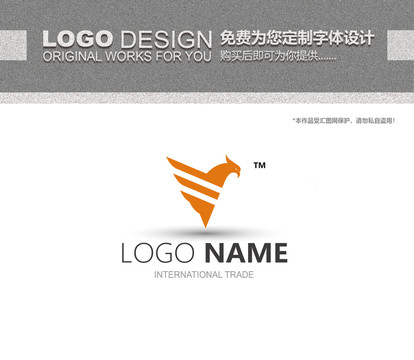 V字母公鸡logo