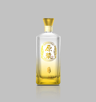 漸變酒瓶分層效果圖