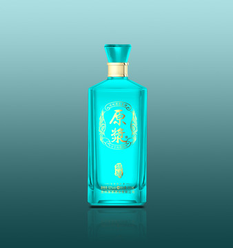 酒瓶效果圖