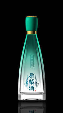 酒瓶效果圖
