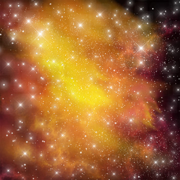 夢幻璀璨的星空圖