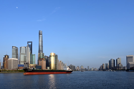 上海黄浦江两岸现代化建筑群