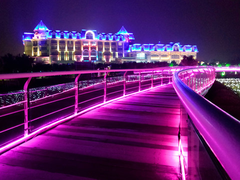 城堡酒店夜景