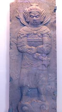 古代武将石雕