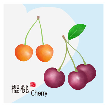 手繪櫻桃