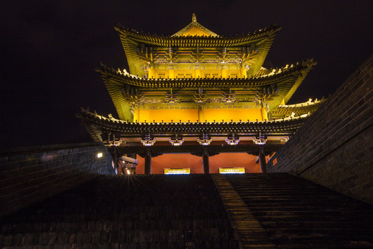 大同古城夜景