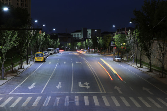 城市道路夜景