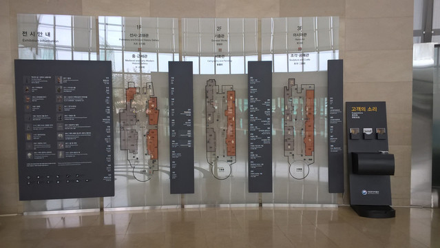 韩国国立中央博物馆平面导视牌