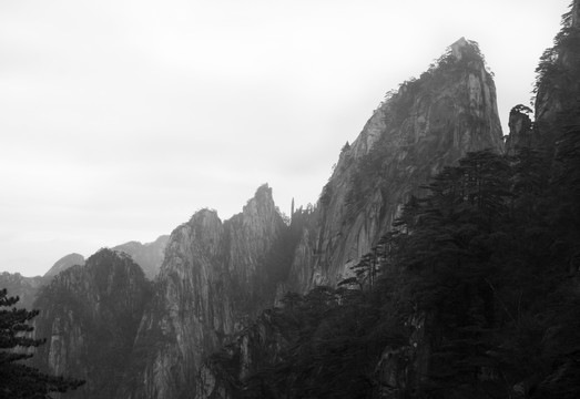 水墨黄山