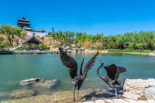 北京世园会永宁阁建筑风景