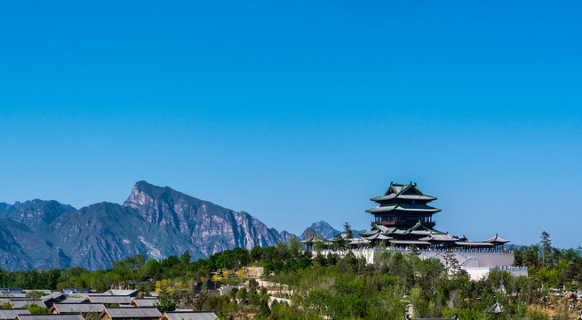 北京世园会永宁阁建筑风景