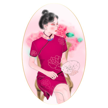 旗袍民國美女