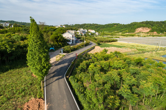 田园风光航拍