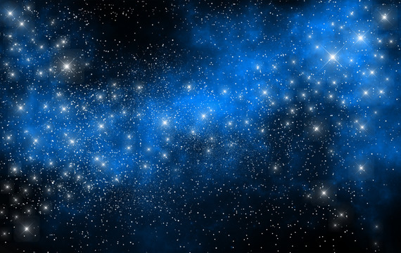 唯美璀璨的星空圖
