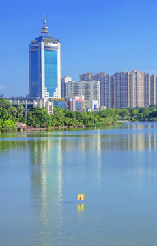 晋江湖滨风景