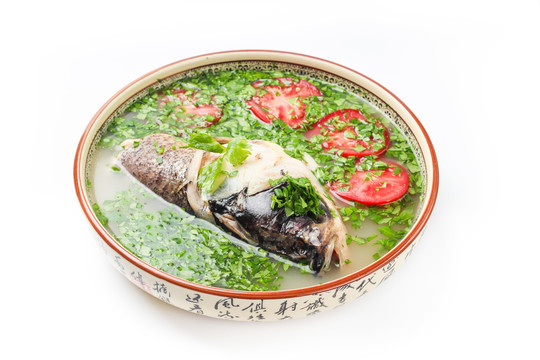 鱼头炖西红柿汤