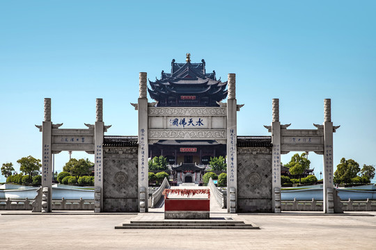 苏州阳澄湖重元寺风景