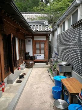 韩国传统房屋庭院