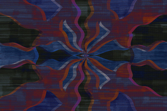 北欧现代深色花纹纹理地毯