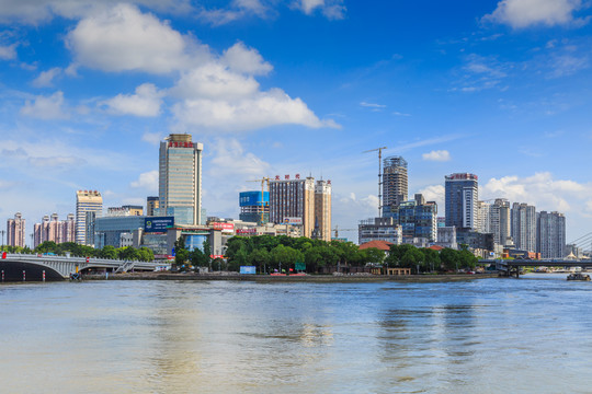 宁波三江口全景