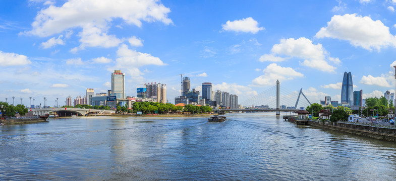 宁波三江口全景