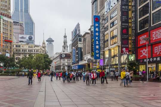 上海南京路步行街街景