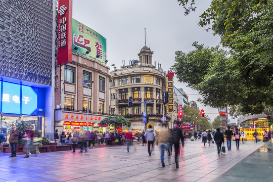 上海南京路步行街街景